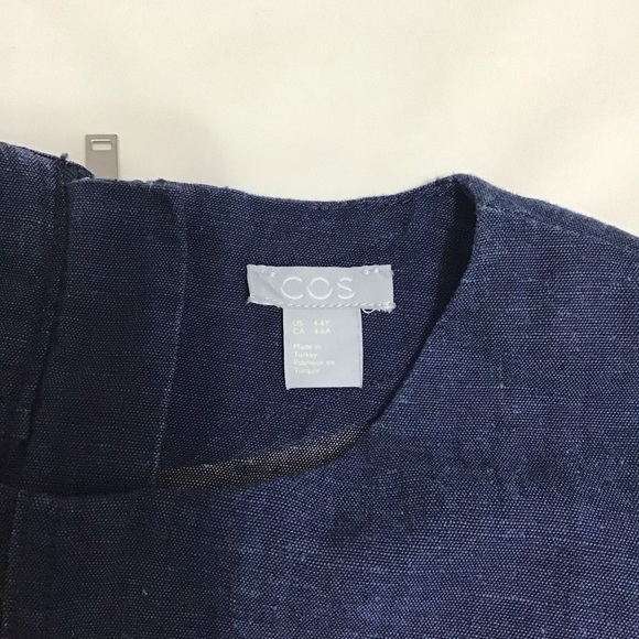 Cos Girls Blue Denim Short Sleeve Dress Size 4-6Y - Picture 9 of 9